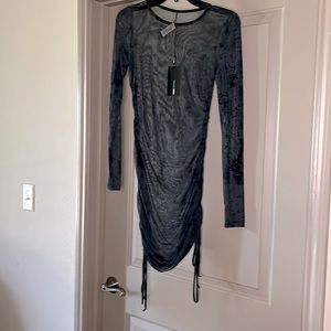 Long sleeve see through dress size small, versatile